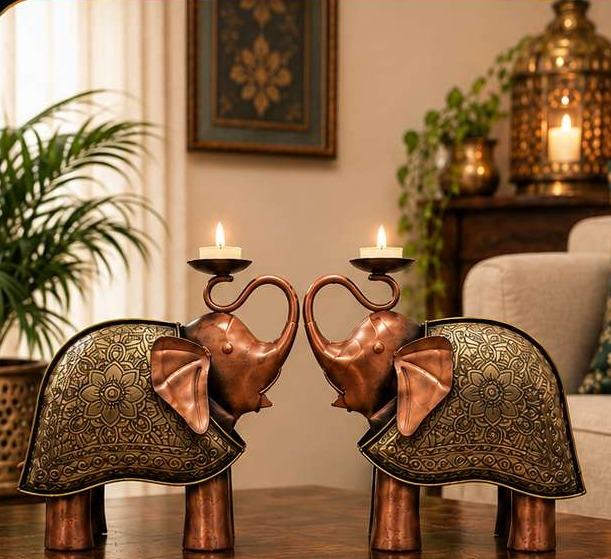Elephant tealight holders