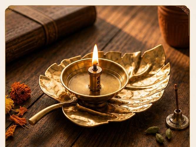 Leaf diya