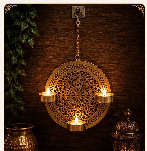 Mandala wall diya